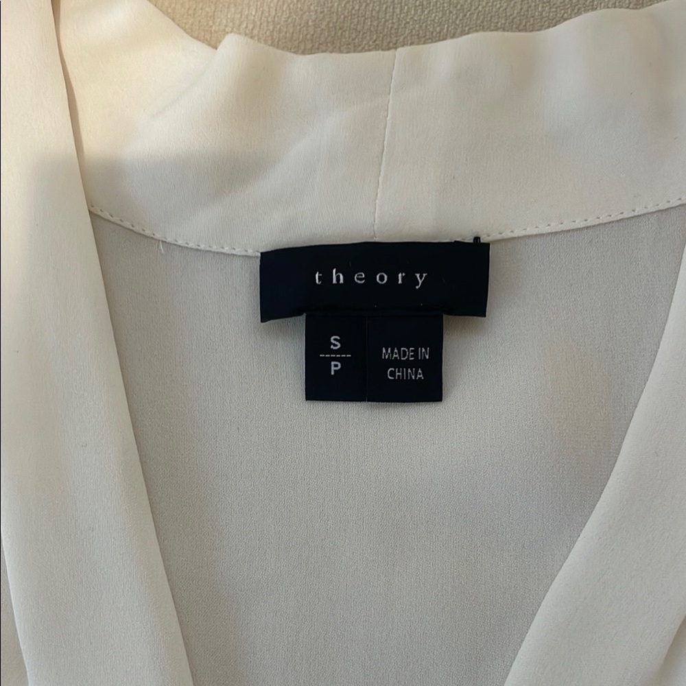 Theory White Blouse